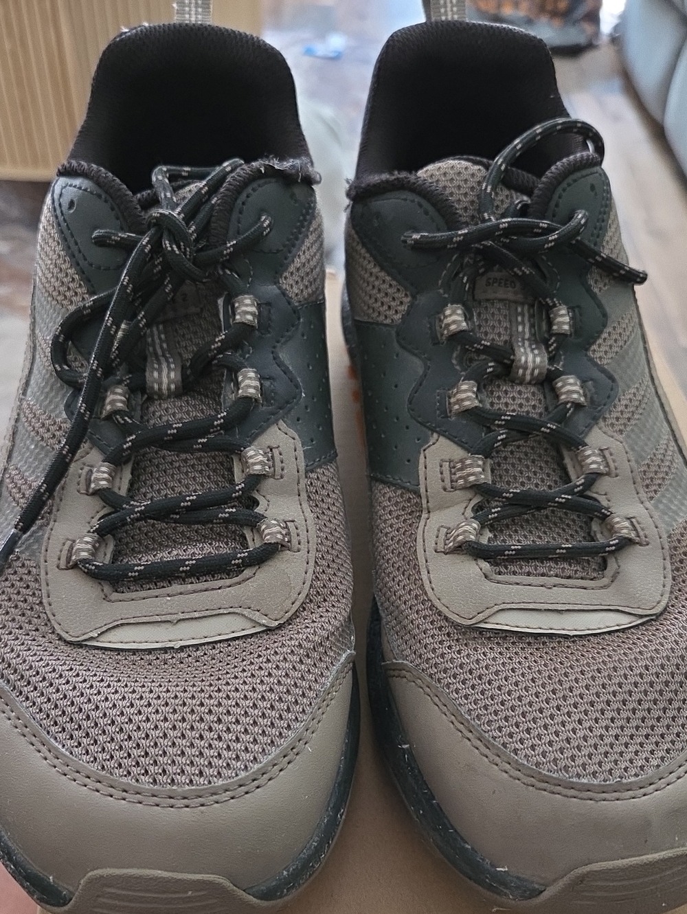 Merrell Men's Gray and Black Trail Athletic Shoes